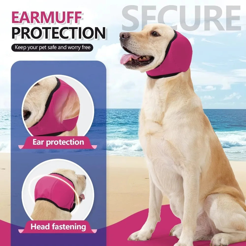 Couvre-oreilles noir pour chien – vue 3
